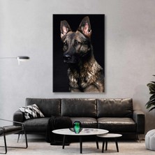 SML Tablo Çoban Köpeği Kurt Asil Hayvan Kanvas Tablo