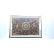 Be Beauty Kilim Desenli Melamin Tepsi Model 01