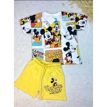 MGD Çocuk Mickey Karikatürlü Baskılı Ikili Takım10
