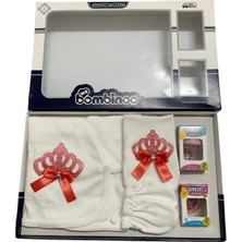Baby Kids Colors Bebe Kız  Taşlı Emzik 7 Li Hastane Cıkışı Yeni Doğan Zıbın Set