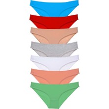 Royaleks 7 adet Süper Eko Set Likralı Kadın Slip Külot Set 4