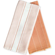 The Mia Cotton Terracotta Mutfak Havlusu 2li Set 60X40 cm