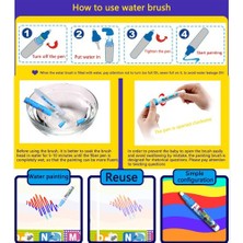 Sihirli Su Çizim Bez Mat Boyama Kurulu Çocuk Eğitim Çizim Oyuncak (Yurt Dışından)