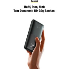 Baseus 20W 10000MAH Dijital Göstergeli Ultra Hızlı Powerbank, Ultra Ince Pd Şarj Destekli Powerbank