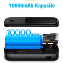 Baseus 20W 10000MAH Apple iPhone 13, 13 Pro, 13 Pro Max Lightning Şarj Kablolu Dijital Ekranlı Powerbank