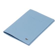 Tergan  Mavi Hakiki Deri Unisex Pasaportluk - S1PS00001200-C43