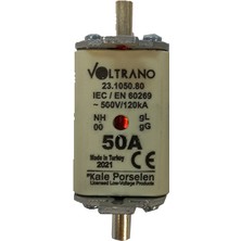 Kale Voltrano Voltrano Kale Porselen 50a 00 Boy Bıçaklı Sigorta Buşonu Nh00