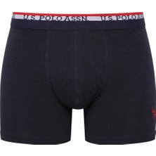 U.S. Polo Assn. Erkek Modal Lacivert - Siyah 2'li Boxer 80489