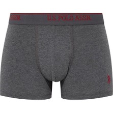 U.S. Polo Assn. Erkek Siyah - Antrasit Melanj - Lacivert 3'lü Boxer 90005
