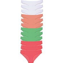 Royaleks 12 adet Süper Eko Set Likralı Kadın Slip Külot 511