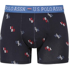 U.S. Polo Assn. Erkek Modal Lacivert Baskılı Tekli Boxer 80484