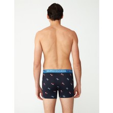U.S. Polo Assn. Erkek Modal Lacivert Baskılı Tekli Boxer 80484