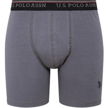 U.S. Polo Assn. Erkek Uzun Paçalı Modal Antrasit Tekli Boxer 80482