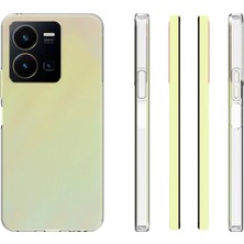 Case 4U Vivo Y35 Kılıf Kamera Korumalı Yumuşak Şeffaf Ince Süper Silikon