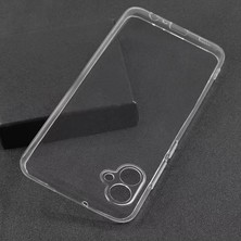 Case 4U Samsung Galaxy A04E Uyumlu Kılıf Kamera Korumalı Yumuşak Şeffaf Ince Süper Silikon