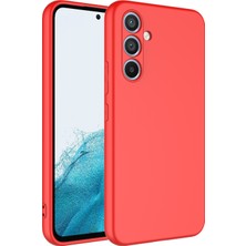 Case 4U Galaxy A34 Uyumlu Kılıf Kamera Korumalı Içi Kadife Logosuz Mara Lansman Silinebilir Kılıf Kırmızı