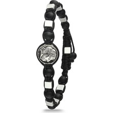 FRNCH 316L Çelik Parçalı Gümüş Renkli Ayarlanabilir Erkek Bileklik FRJ11787-1887-S