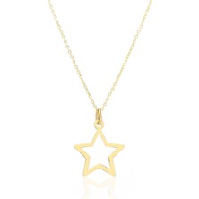Moom Mücevherat Kadın 14 Ayar Altın Yıldız Kolye
