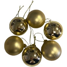 Event Party Store Yılbaşı Top Ağaç Süsü 6'lı 5cm Gold