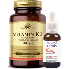 Solgar Vitamin K2 100MCG 50 Kapsül ( Vitamin C Serum 30 ml Hediyeli)