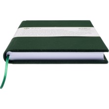 BİDEFTER Çizgili Defter - %100 El Yapımı, El Dikişi (İplik Dikiş) Özel Tasarım – 1 Sınıf Viskon KADİFE Kumaş ile ciltlenmiştir. “Benzersiz Ürün” A/5 Yeşil