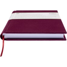 BİDEFTER Çizgili Defter - %100 El Yapımı, El Dikişi (İplik Dikiş) Özel Tasarım – 1 Sınıf Viskon Kumaş ile ciltlenmiştir. “Benzersiz Ürün” A/5 Bordo