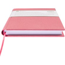 BİDEFTER Çizgili Defter - %100 El Yapımı, El Dikişi (İplik Dikiş) Özel Tasarım – 1. Sınıf Hakiki Cilt Bezi ile Ciltlenmiştir. “Benzersiz Ürün” A/5 Gül Kurusu