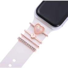 Mi7a Apple Watch Charm Set Kordon Aksesuarı Tüm Seri Kordonlara Uyumlu Kordon Süsü