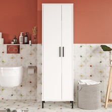 L'occi Concept Harvey Çok Amaçlı Dolap Vileda Banyo Dolabı Beyaz Hr1-W