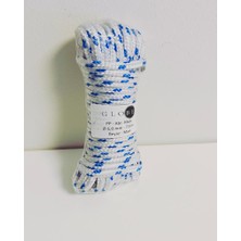 Globe 6,0 mm Polipropilen Çok Amaçlı Yüzen Ip Halat - Beyaz-Mavi - 10 M.