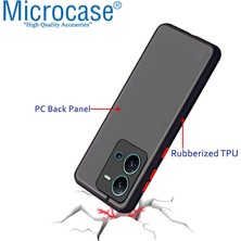 Microcase Vivo Y35 London Serisi Darbeye Dayanıklı Kılıf - Buzlu Siyah AL3415