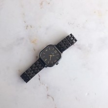 Oqqo Yavanna Gold Rakam Siyah Kordon Kadın Kol Saat