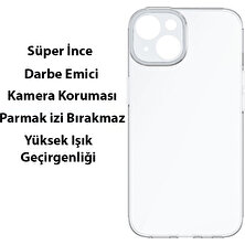 Baseus Simple Case iPhone 14 6.1 Kamera Korumalı Ince Silikon Şeffaf Kılıf