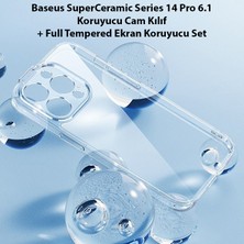 Baseus Superceramic Series iPhone 14 Pro Max Koruyucu Cam Kılıf+Full Tempered Ekran Koruyucu Set