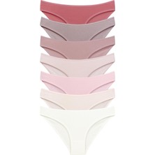 Dominant Kadın Soft Renkli Pamuklu Likralı Külot 7'li Paket 37000-602