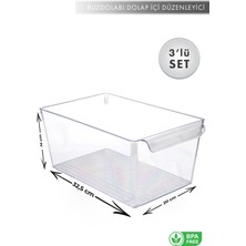 Aes Home Maxi Boy  Buzdolabı Için Düzenleyici_organizer Büyük Boy Şeffaf (Kapaksız)