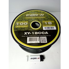 For-x 18GA Bass ve Hoparlör Kablosu + For-X Çakmak - For-X Amfi Bass Kablosu 18GA - 5 Metre