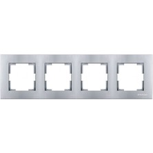 Mutlusan Candela Inox Renk 4lü Çerçeve