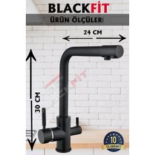 Blackfit Banyo Siyah Sürgülü Duş Seti Banyo Bataryası Arıtmalı Batarya Lüks Set Garantili