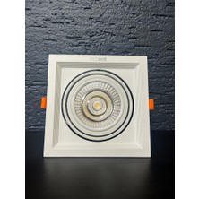 TekwaT Sıva Altı AR111 Cob Led 25 W Armatür Beyaz Tekli Kasa