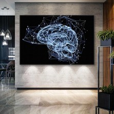 SML Tablo Beyin Yapısı Nöroloji Doktoru Ofisi Sinir Ağı Kanvas Tablo