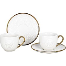 Luckyart Isabella Bone Serisi 6'lı Kahve Fincanı