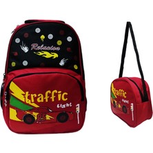 Relaxion 1340 Beslenme Çantalı Desenli Okul Sırt Çantası