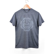 TheCatu Gri Erkek Ay Adam T-Shirt