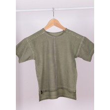 Thecatu Çocuk Regular Fit Kısa Kol Açık Yeşil T-Shirt 3011Ç
