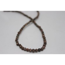 Yaşam Tohumu Jasper Taşı Yarım Dizi 4mm (9862) (18CM Uzunluğundadır)