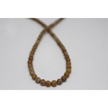 Yaşam Tohumu Jasper Taşı Yarım Dizi 6mm (9870) (18CM Uzunluğundadır)