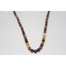 Yaşam Tohumu Jasper Taşı Faset Yarım Dizi 6mm (9803) (18CM Uzunluğundadır)