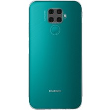 Case World Huawei Mate 30 Lite ile Uyumlu Kapak Kamera Korumalı Tıpalı Silikon Şeffaf Kılıf