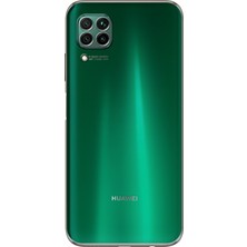 Kılıfmania Huawei P40 Lite ile Uyumlu Kapak Kamera Korumalı Tıpalı Silikon Şeffaf Kılıf